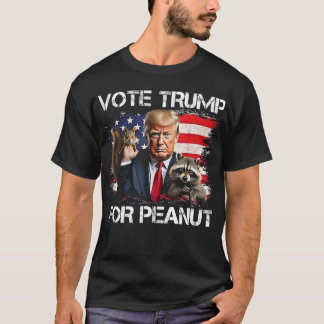 Funny Vote Trump für Erdnuss Das Eichhörnchen Trum T-Shirt