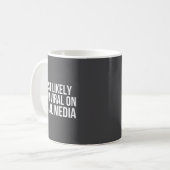 Funny Voted To Go Viral On Social Media Sibling Co Kaffeetasse (Vorderseite Links)