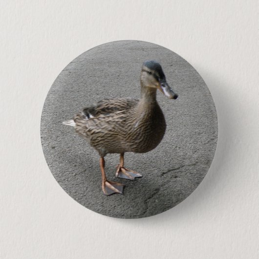 Funny Waddling Duck Button (Vorderseite)