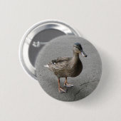 Funny Waddling Duck Button (Vorne & Hinten)