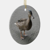 Funny Waddling Duck Custom Geburtstag Keramikornament (Rechts)