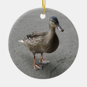 Funny Waddling Duck Custom Geburtstag Keramikornament