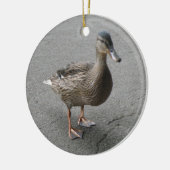 Funny Waddling Duck Custom Geburtstag Keramikornament (Links)