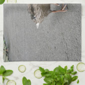 Funny Waddling Duck Kitchtuch Handtuch (Gefaltet)