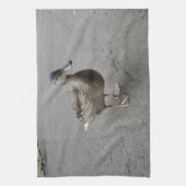 Funny Waddling Duck Kitchtuch Handtuch (Vertikal)