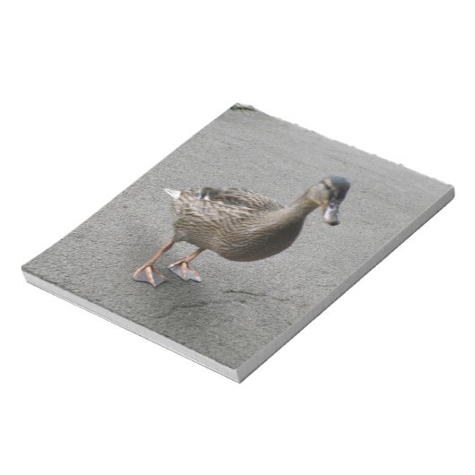 Funny Waddling Duck Notepad Notizblock (Rotiert)