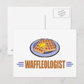 Funny Waffle Postkarte (Vorne/Hinten)