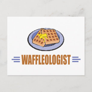 Funny Waffle Postkarte