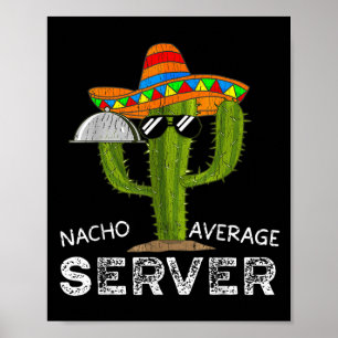 Funny Waiter für Männer Funny Kellnerin für Frauen Poster