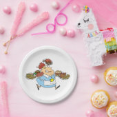 Funny Waitress Pappteller (Party)