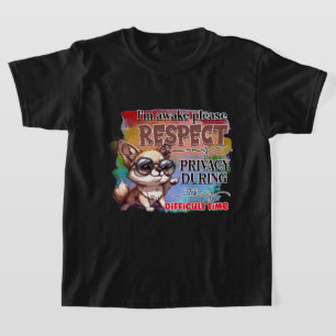 Funny Wake Hund Wortart Jungs T-Shirt