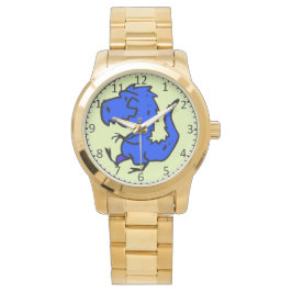 Funny Walking Blue Dinner Armbanduhr