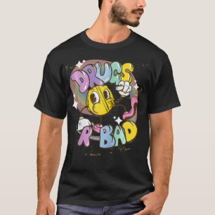 Funny Walking Pill Drogen sind Bad Zip T-Shirt