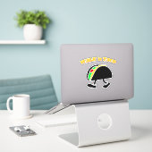 Funny Walking Taco Vinyl Decal Stricker Aufkleber (Laptop auf Schreibtisch)