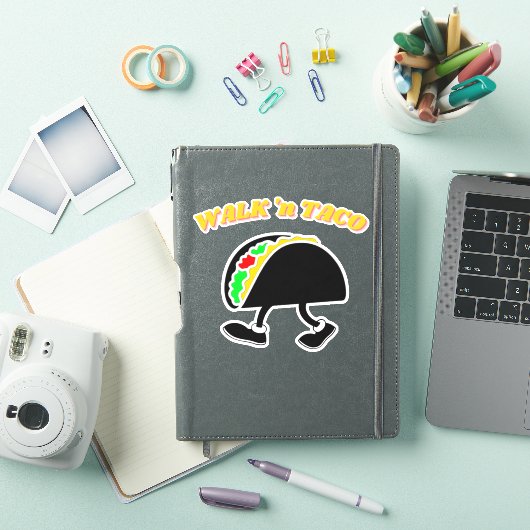 Funny Walking Taco Vinyl Decal Stricker Aufkleber (iPad Hülle)