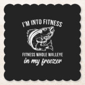 Funny Walleye Fischen Geschenk Walleye Fisch Spaß Untersetzer (Vorderseite)