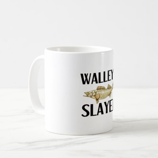 Funny Walleye Fisherman Walleye Fishing Angler Kaffeetasse (Vorderseite Links)