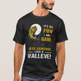 Funny Walleye Men Vater Angeln T-Shirt