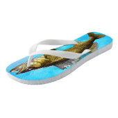 Funny Walleye Pike für den Fisher Badesandalen (Schrägansicht)