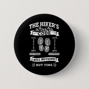 Funny Wanderlust Wandern Klettern Button
