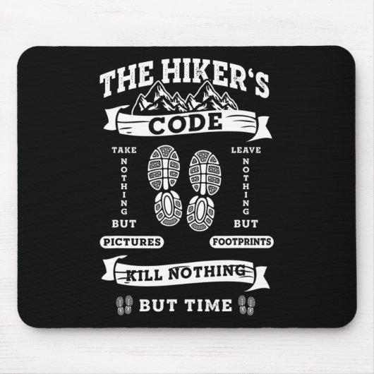 Funny Wanderlust Wandern Klettern Mousepad (Vorne)