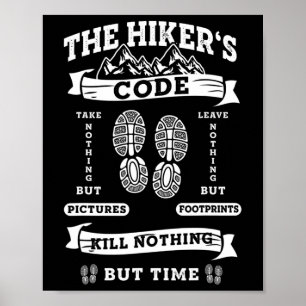 Funny Wanderlust Wandern Klettern Poster