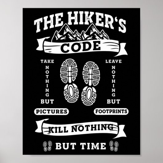 Funny Wanderlust Wandern Klettern Poster (Vorne)