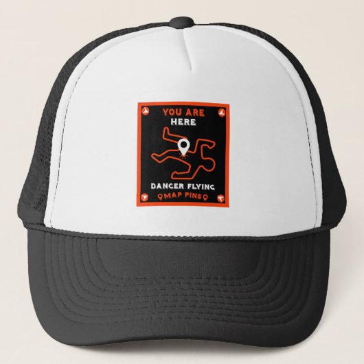 Funny Wandermap Hat Geschenk Truckerkappe (Vorderseite)