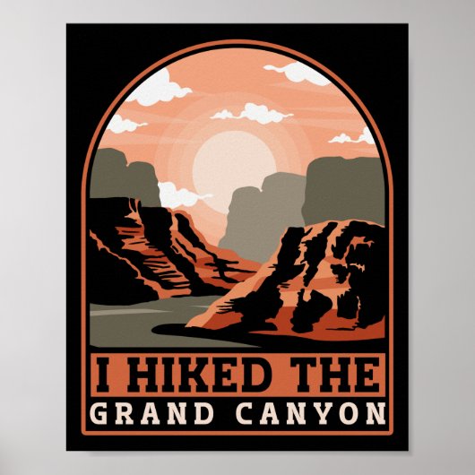 Funny Wandern Mountains I Hikes The Grand Canyon Poster (Vorne)