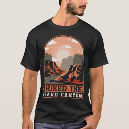 Funny Wandern Mountains I Hikes The Grand Canyon T-Shirt (Vorderseite)