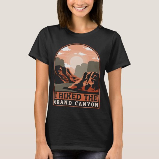 Funny Wandern Mountains I Hikes The Grand Canyon T-Shirt (Vorderseite)