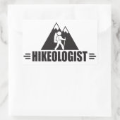 Funny Wandern Rechteckiger Aufkleber (Tasche)