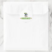 Funny Wandern Runder Aufkleber (Tasche)