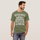 Funny Wandern Shirts - nie mit einem Wanderer durc (Vorne ganz)