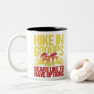 Funny Wandern Sprichwort für Vintagen Wanderer Tr Zweifarbige Tasse