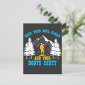 Funny Wandern und Camping Shirts für Damen und Her Postkarte (Stehend Vorderseite)