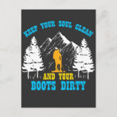 Funny Wandern und Camping Shirts für Damen und Her Postkarte (Vorderseite)