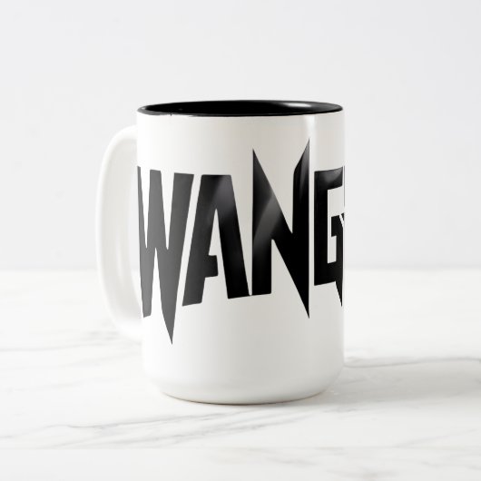 Funny WANGHAF Design Trendy Sprichwort Cooler Spaß Zweifarbige Tasse (Vorderseite Links)