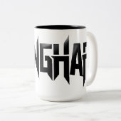 Funny WANGHAF Design Trendy Sprichwort Cooler Spaß Zweifarbige Tasse (VorderseiteRechts)