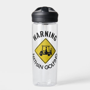 Funny Warner Golf Cart Personalisiert Trinkflasche