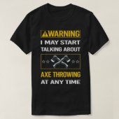 Funny Warning Ax Throwing Classic TShirt (Design vorne)