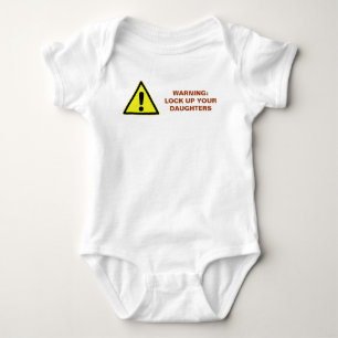 Funny Warning blockiert Ihre Töchter Baby Strampler