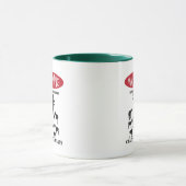 FUNNY Warning Farm Patroulliert von Crazy Goat LAd Tasse (Zentrum)