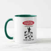 FUNNY Warning Farm Patroulliert von Crazy Goat LAd Tasse (Links)