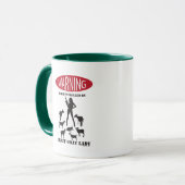 FUNNY Warning Farm Patroulliert von Crazy Goat LAd Tasse (Vorderseite Links)