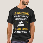 Funny Warning Obstacle Racing OCR T-Shirt (Vorderseite)