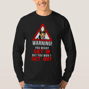 Funny Warning Rat Terrier Dog Lover Eigentümer T-Shirt