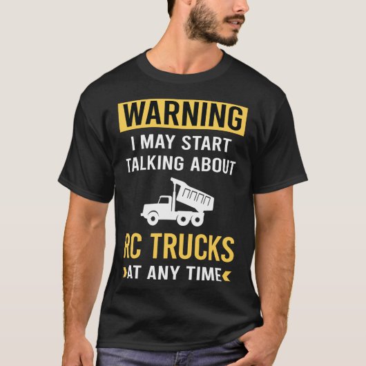 Funny Warning RC Lkw T-Shirt (Vorderseite)