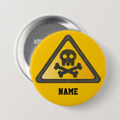 Funny Warning SignThunder_Cove Button (Vorne & Hinten)