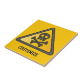 Funny Warning SignThunder_Cove Fliese (Seite)